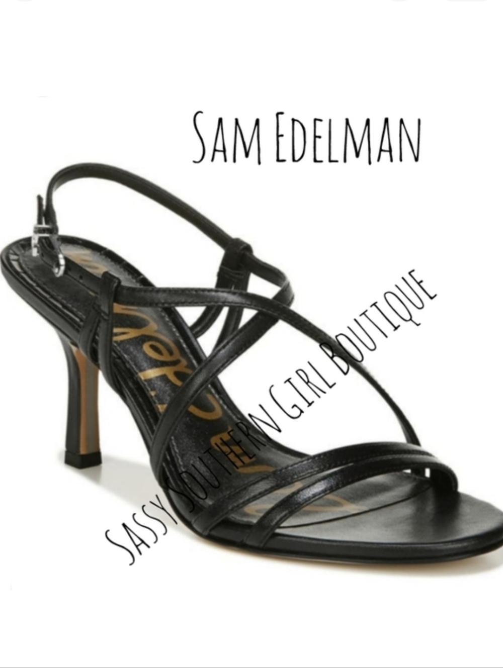 🆕⭐ Sam Edelman black strappy sandals